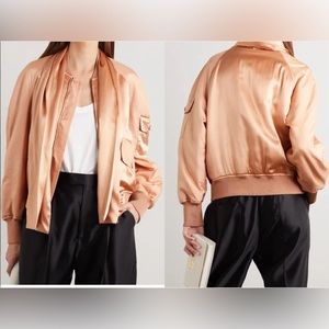 Tom ford silk pink bomber jacket